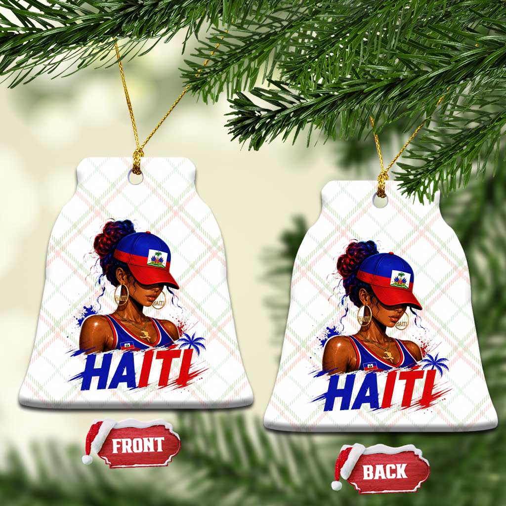 Haitian Princess Ceramic Ornament Haiti Flag Haitienne Melanin Black Girls TS10 Print Your Wear