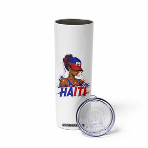 Haitian Princess Skinny Tumbler Haiti Flag Haitienne Melanin Black Girls TS10 Print Your Wear