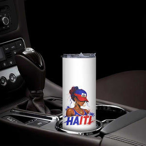 Haitian Princess Skinny Tumbler Haiti Flag Haitienne Melanin Black Girls TS10 Print Your Wear