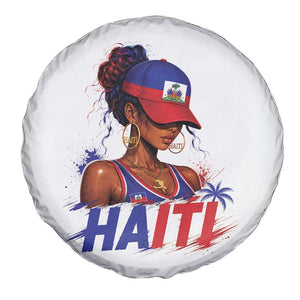 Haitian Princess Spare Tire Cover Haiti Flag Haitienne Melanin Black Girls TS10 Print Your Wear