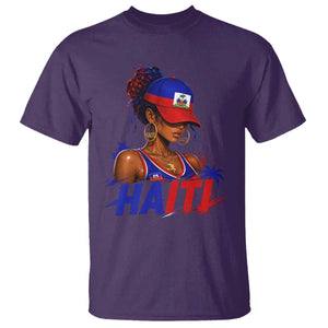 Haitian Princess T Shirt Haiti Flag Haitienne Melanin Black Girls TS10 Purple Print Your Wear