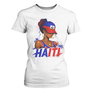 Haitian Princess T Shirt For Women Haiti Flag Haitienne Melanin Black Girls TS10 White Print Your Wear
