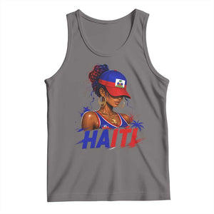 Haitian Princess Tank Top Haiti Flag Haitienne Melanin Black Girls TS10 Deep Heather Print Your Wear
