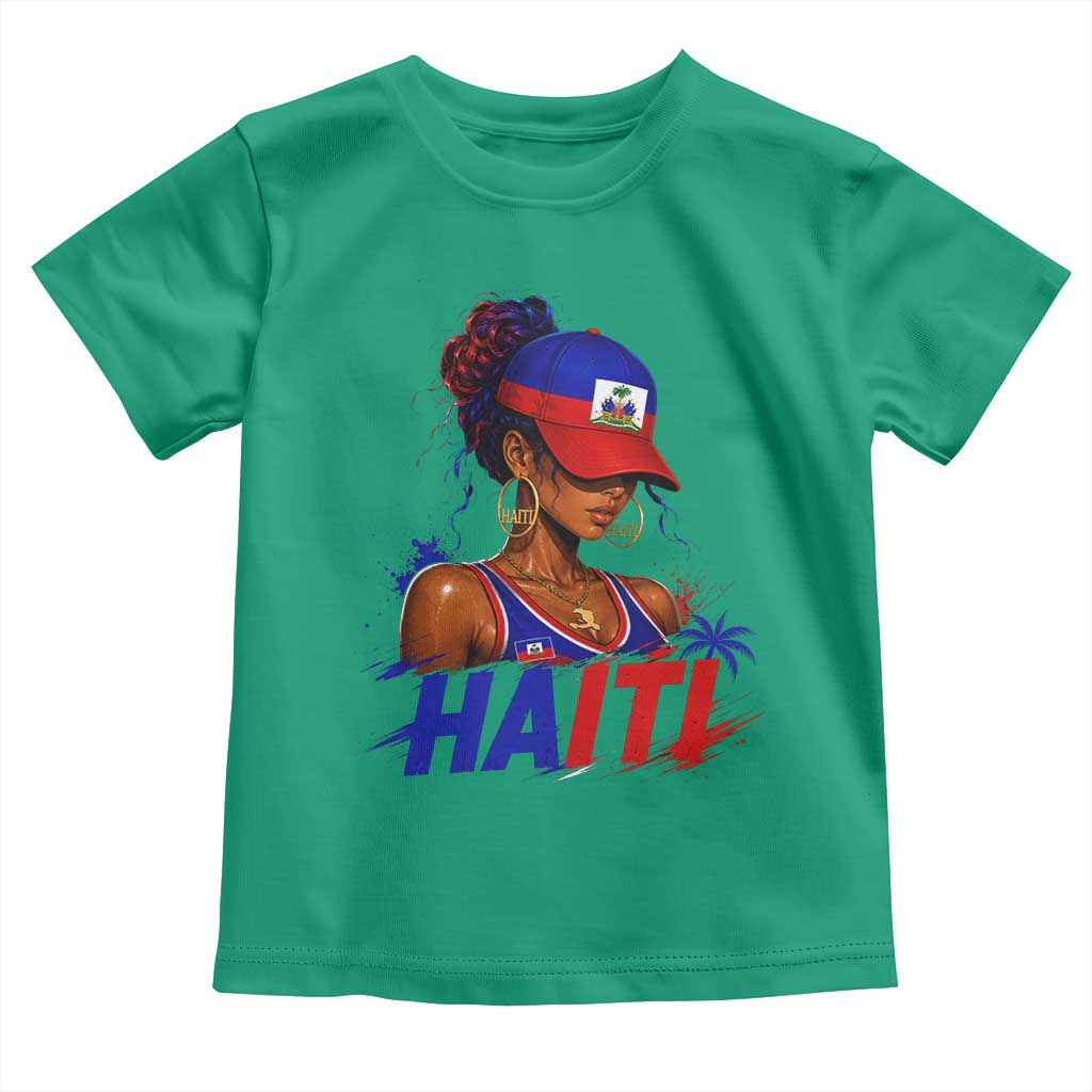 Haitian Princess Toddler T Shirt Haiti Flag Haitienne Melanin Black Girls TS10 Irish Green Print Your Wear