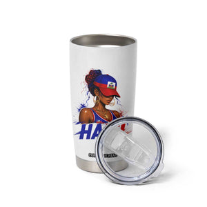 Haitian Princess Tumbler Cup Haiti Flag Haitienne Melanin Black Girls TS10 Print Your Wear