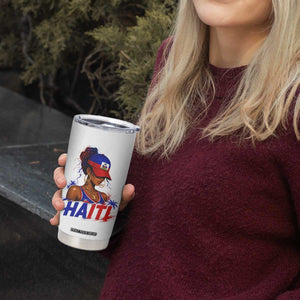 Haitian Princess Tumbler Cup Haiti Flag Haitienne Melanin Black Girls TS10 Print Your Wear
