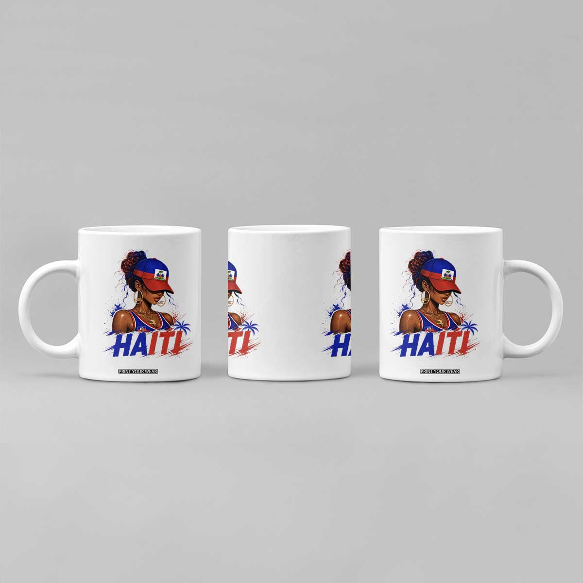 Haitian Princess Coffee Mug Haiti Flag Haitienne Melanin Black Girls TS10 Print Your Wear
