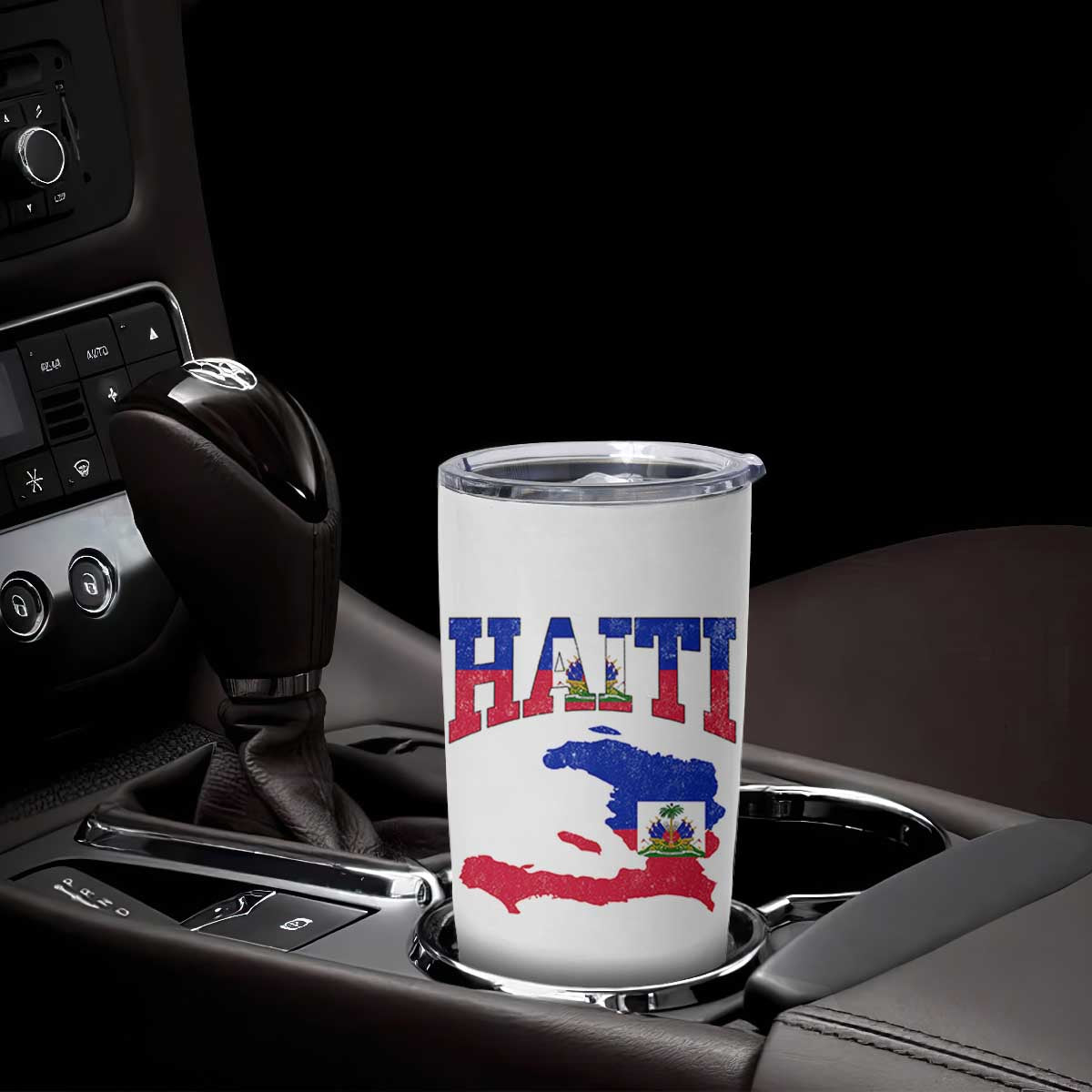 Haiti Pride Tumbler Cup Retro Vintage Haitian Flag Map Pride Graphic TS10 Print Your Wear