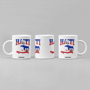 Haiti Pride Coffee Mug Retro Vintage Haitian Flag Map Pride Graphic TS10 Print Your Wear