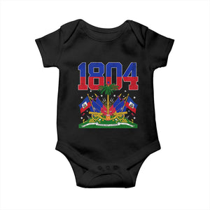 Haitian Revolution 1804 Baby Onesie Haiti Flag Independence Day Haitian Graphic TS10 Black Print Your Wear