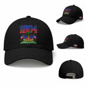 Haitian Revolution 1804 Baseball Cap Haiti Flag Independence Day Haitian Graphic TS10 Baseball Cap Universal Fit Black Print Your Wear