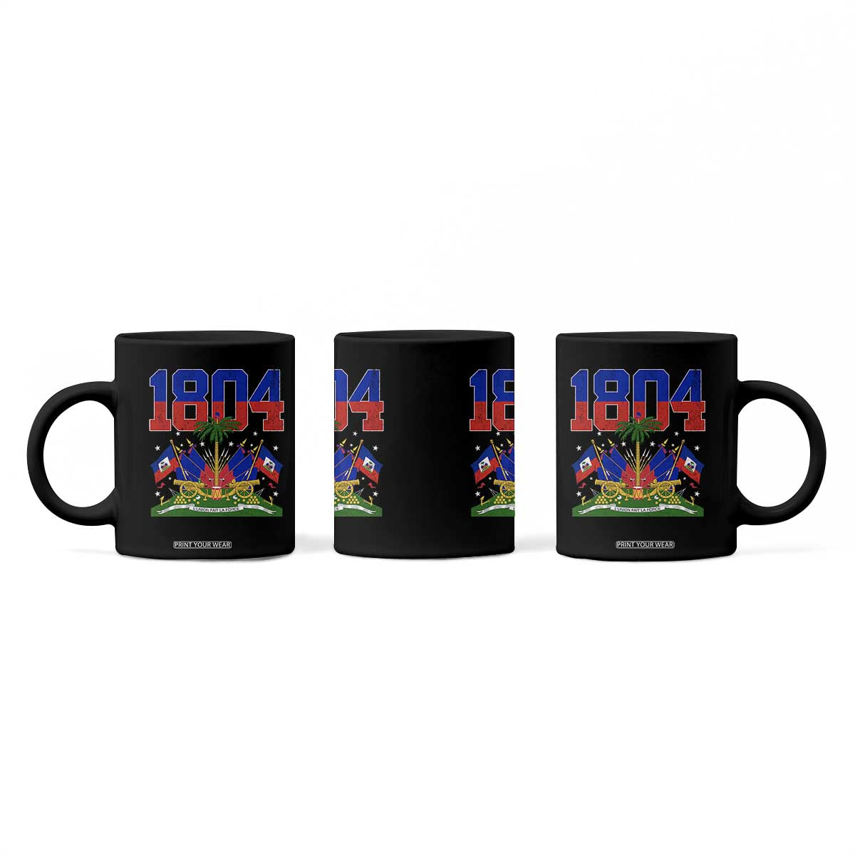 Haitian Revolution 1804 Coffee Mug Haiti Flag Independence Day Haitian Graphic TS10 Print Your Wear