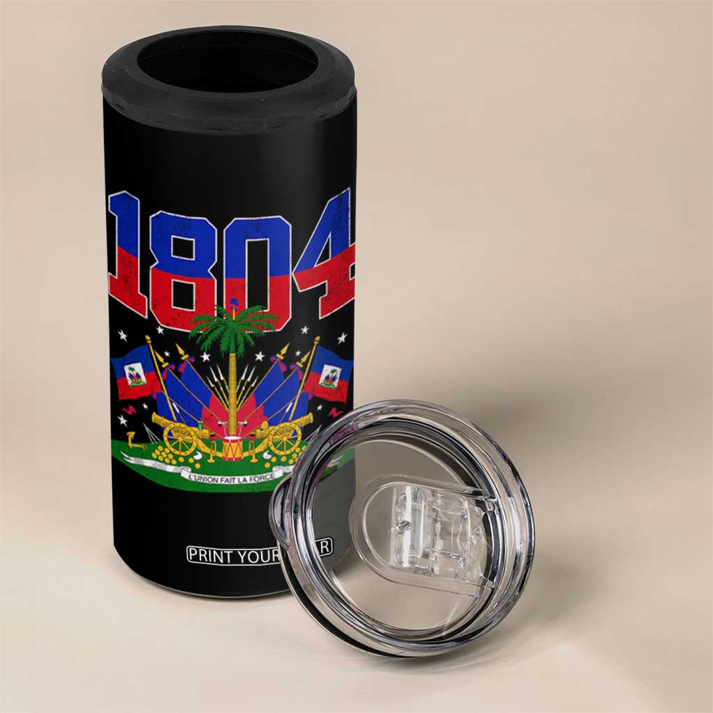 Haitian Revolution 1804 4 in 1 Can Cooler Tumbler Haiti Flag Independence Day Haitian Graphic TS10 Print Your Wear