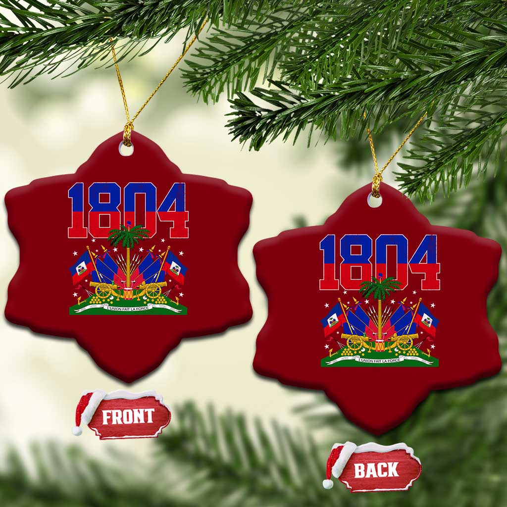 Haitian Revolution 1804 Ceramic Ornament Haiti Flag Independence Day Haitian Graphic TS10 Print Your Wear