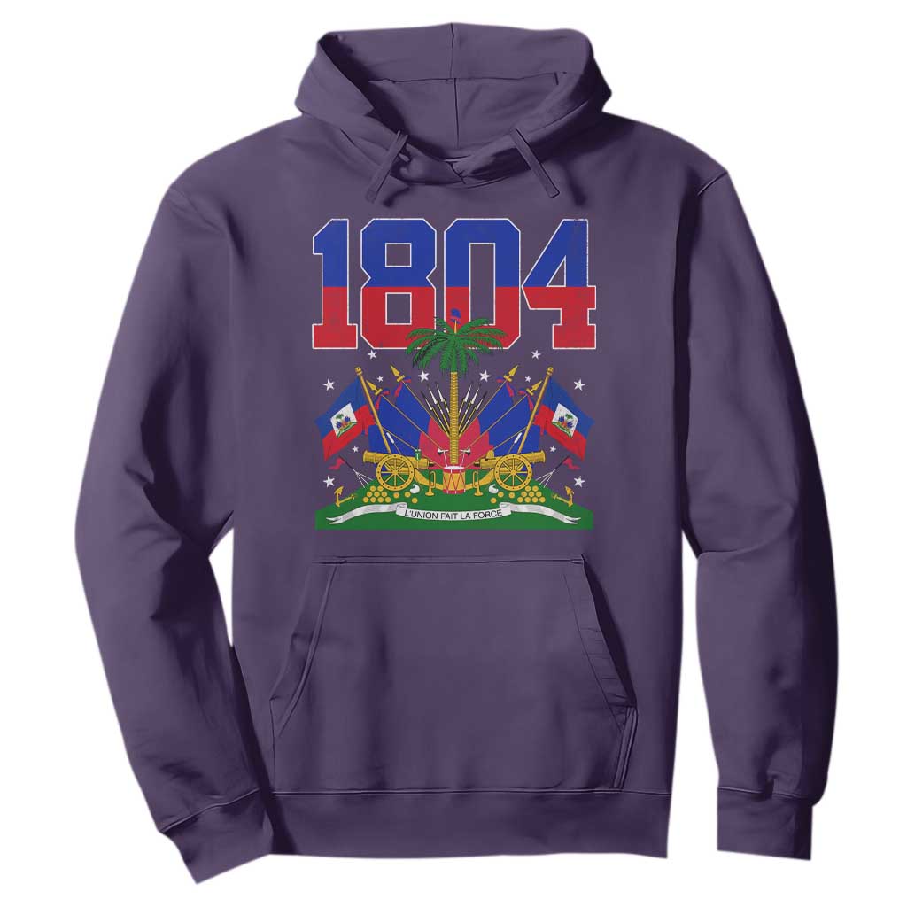 Haitian Revolution 1804 Hoodie Haiti Flag Independence Day Haitian Graphic TS10 Purple Print Your Wear