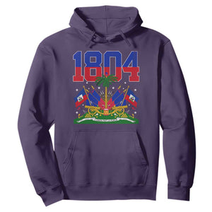 Haitian Revolution 1804 Hoodie Haiti Flag Independence Day Haitian Graphic TS10 Purple Print Your Wear