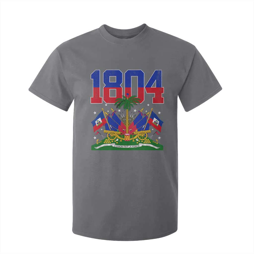 Haitian Revolution 1804 T Shirt For Kid Haiti Flag Independence Day Haitian Graphic TS10 Charcoal Print Your Wear