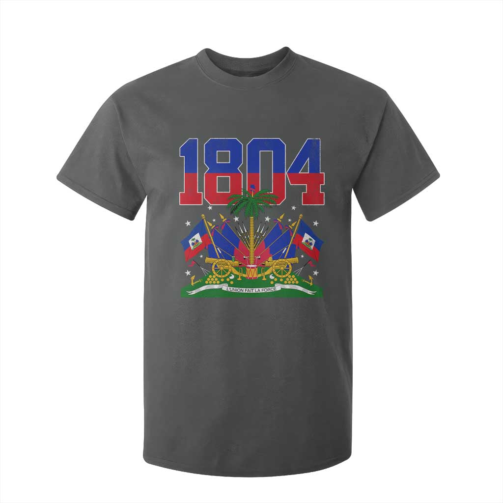 Haitian Revolution 1804 T Shirt For Kid Haiti Flag Independence Day Haitian Graphic TS10 Dark Heather Print Your Wear