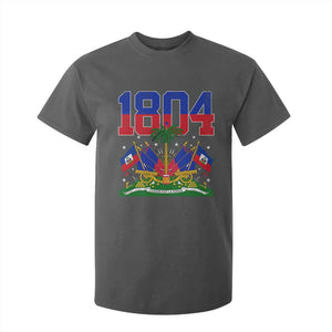 Haitian Revolution 1804 T Shirt For Kid Haiti Flag Independence Day Haitian Graphic TS10 Dark Heather Print Your Wear