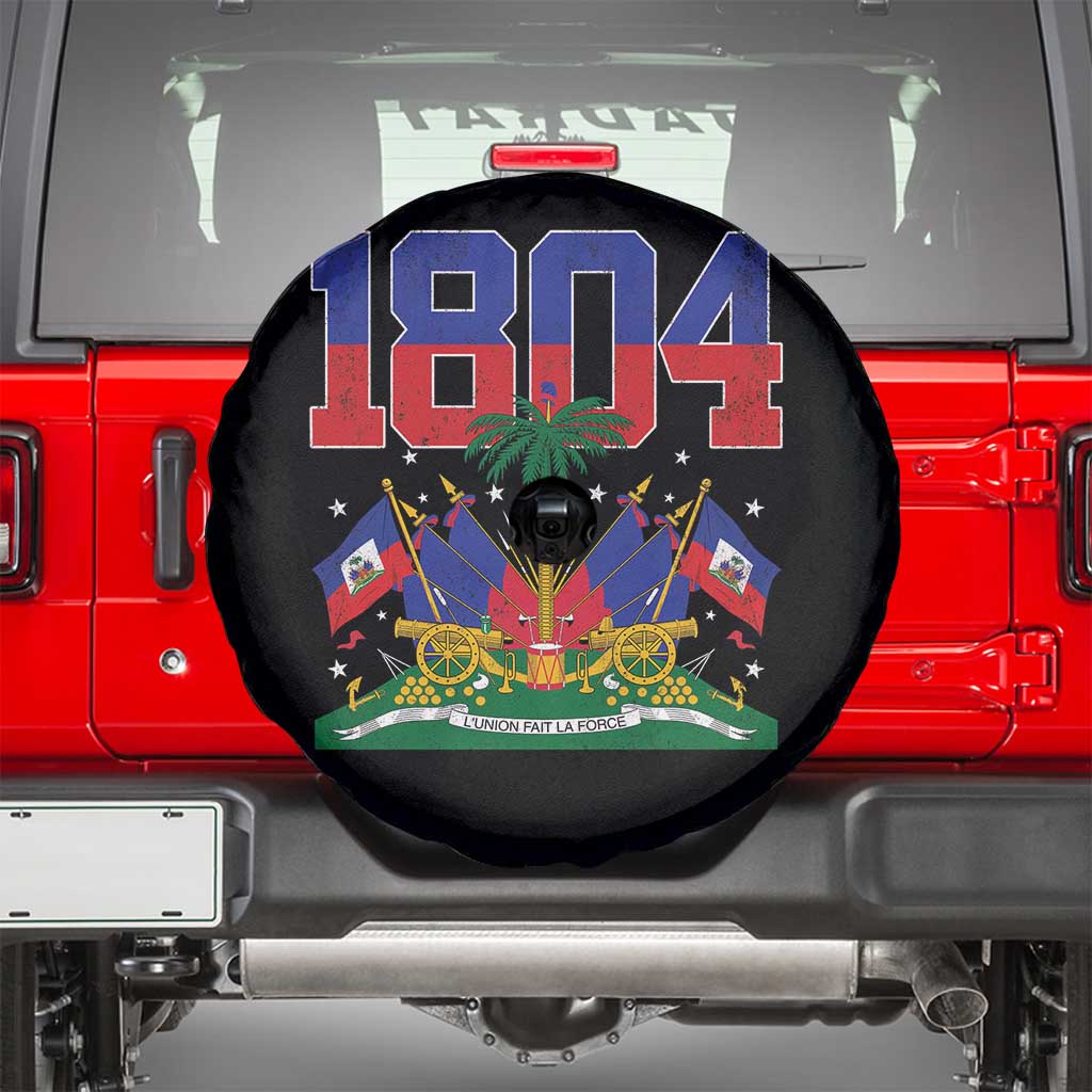 Haitian Revolution 1804 Spare Tire Cover Haiti Flag Independence Day Haitian Graphic TS10 Black Print Your Wear