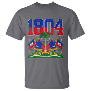 Haitian Revolution 1804 T Shirt Haiti Flag Independence Day Haitian Graphic TS10 Charcoal Print Your Wear