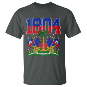 Haitian Revolution 1804 T Shirt Haiti Flag Independence Day Haitian Graphic TS10 Dark Heather Print Your Wear