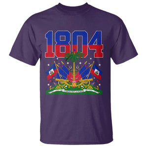 Haitian Revolution 1804 T Shirt Haiti Flag Independence Day Haitian Graphic TS10 Purple Print Your Wear