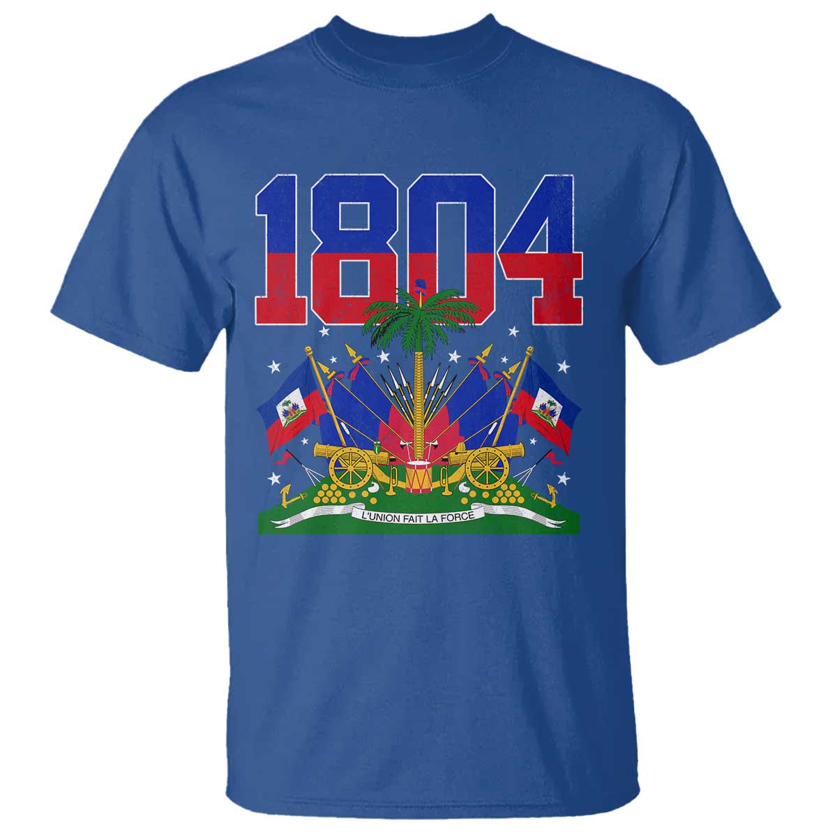 Haitian Revolution 1804 T Shirt Haiti Flag Independence Day Haitian Graphic TS10 Royal Blue Print Your Wear