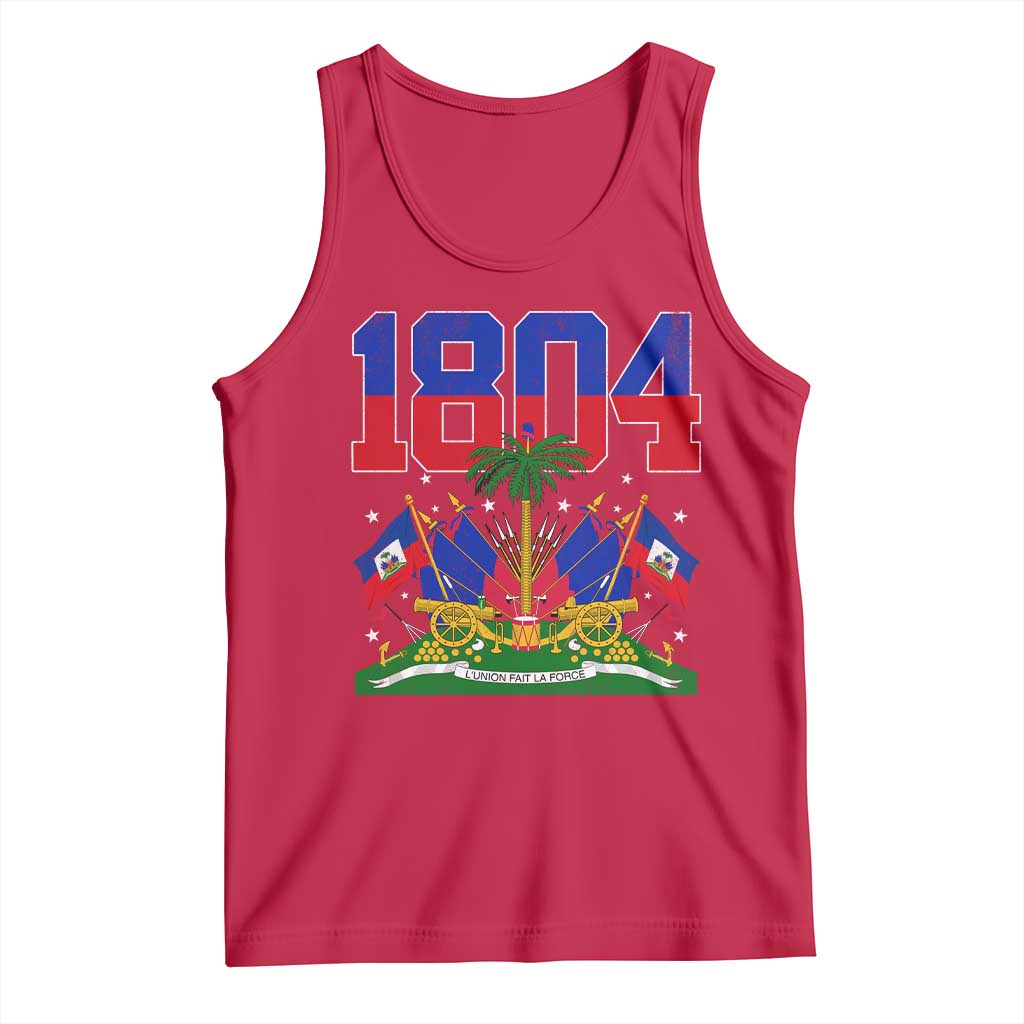 Haitian Revolution 1804 Tank Top Haiti Flag Independence Day Haitian Graphic TS10 Red Print Your Wear