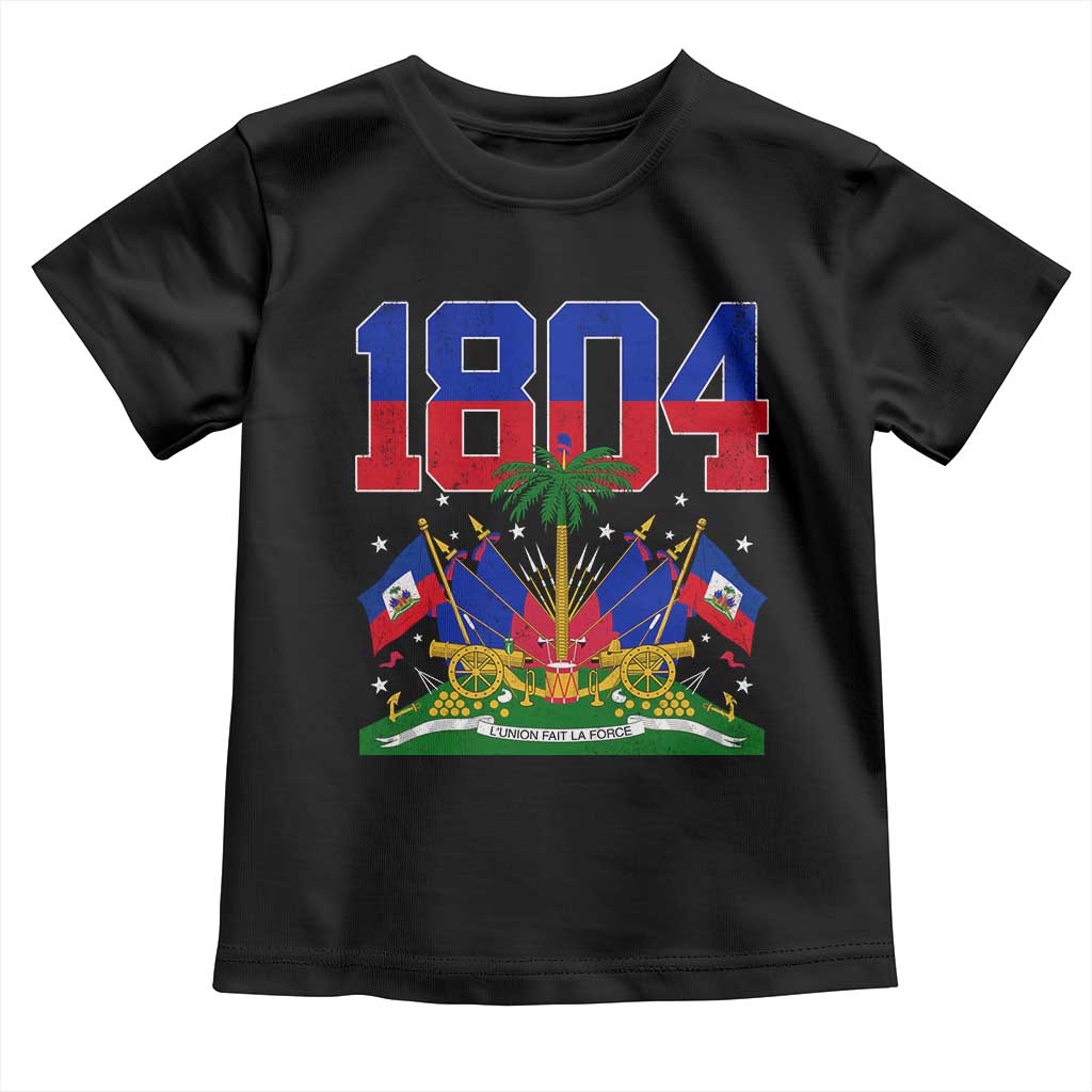 Haitian Revolution 1804 Toddler T Shirt Haiti Flag Independence Day Haitian Graphic TS10 Black Print Your Wear