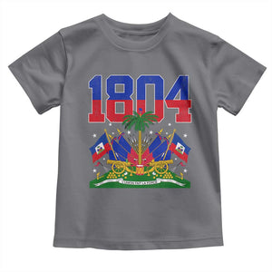 Haitian Revolution 1804 Toddler T Shirt Haiti Flag Independence Day Haitian Graphic TS10 Charcoal Print Your Wear