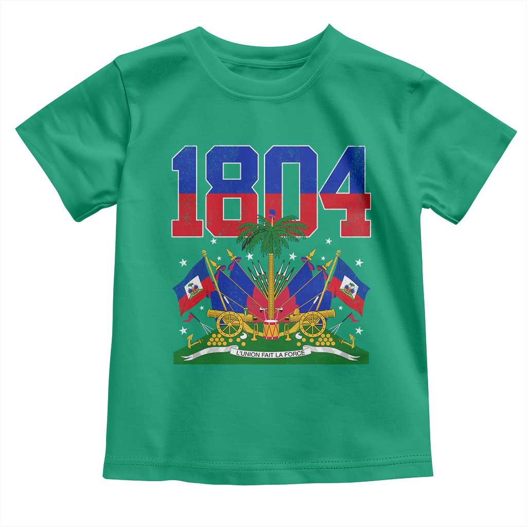 Haitian Revolution 1804 Toddler T Shirt Haiti Flag Independence Day Haitian Graphic TS10 Irish Green Print Your Wear