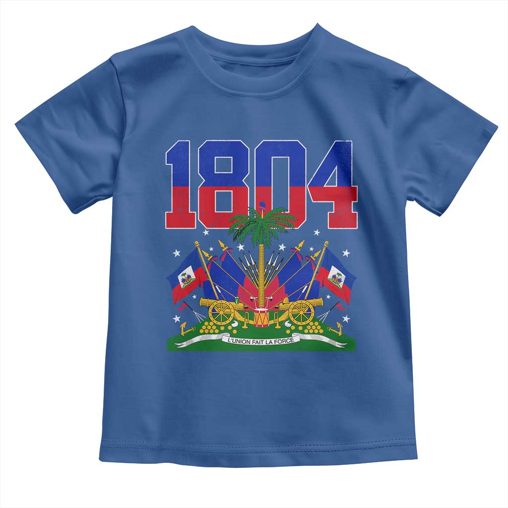 Haitian Revolution 1804 Toddler T Shirt Haiti Flag Independence Day Haitian Graphic TS10 Royal Blue Print Your Wear