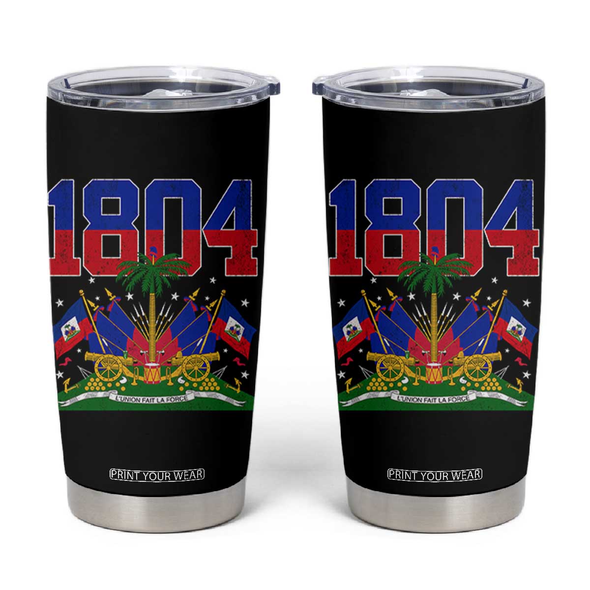Haitian Revolution 1804 Tumbler Cup Haiti Flag Independence Day Haitian Graphic TS10 Black Print Your Wear