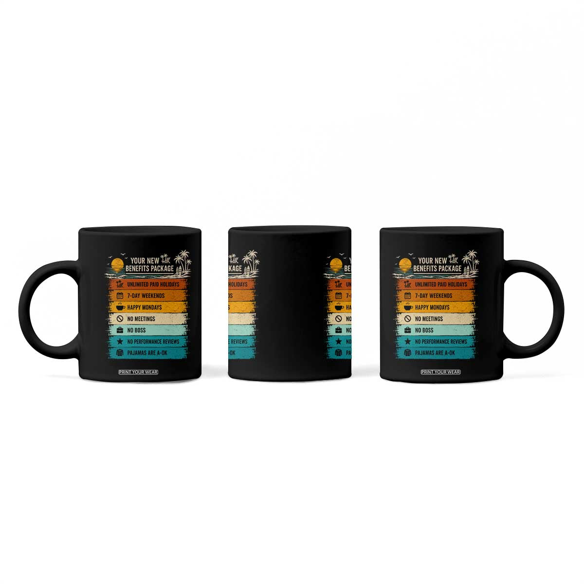 Funny Retirement Gift Coffee Mug New Benefits Package Retro Retired 2026 TS10 Print Your Wear