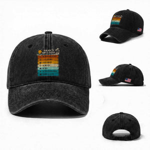 Funny Retirement Gift Washed Cotton Baseball Cap New Benefits Package Retro Retired 2026 TS10 Washed Cap Universal Fit Black Print Your Wear