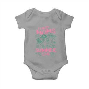Retro Tired Moms Summer Club Baby Onesie Funny Mama Beach Vacation Gift