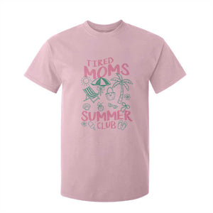 Retro Tired Moms Summer Club T Shirt For Kid Funny Mama Beach Vacation Gift