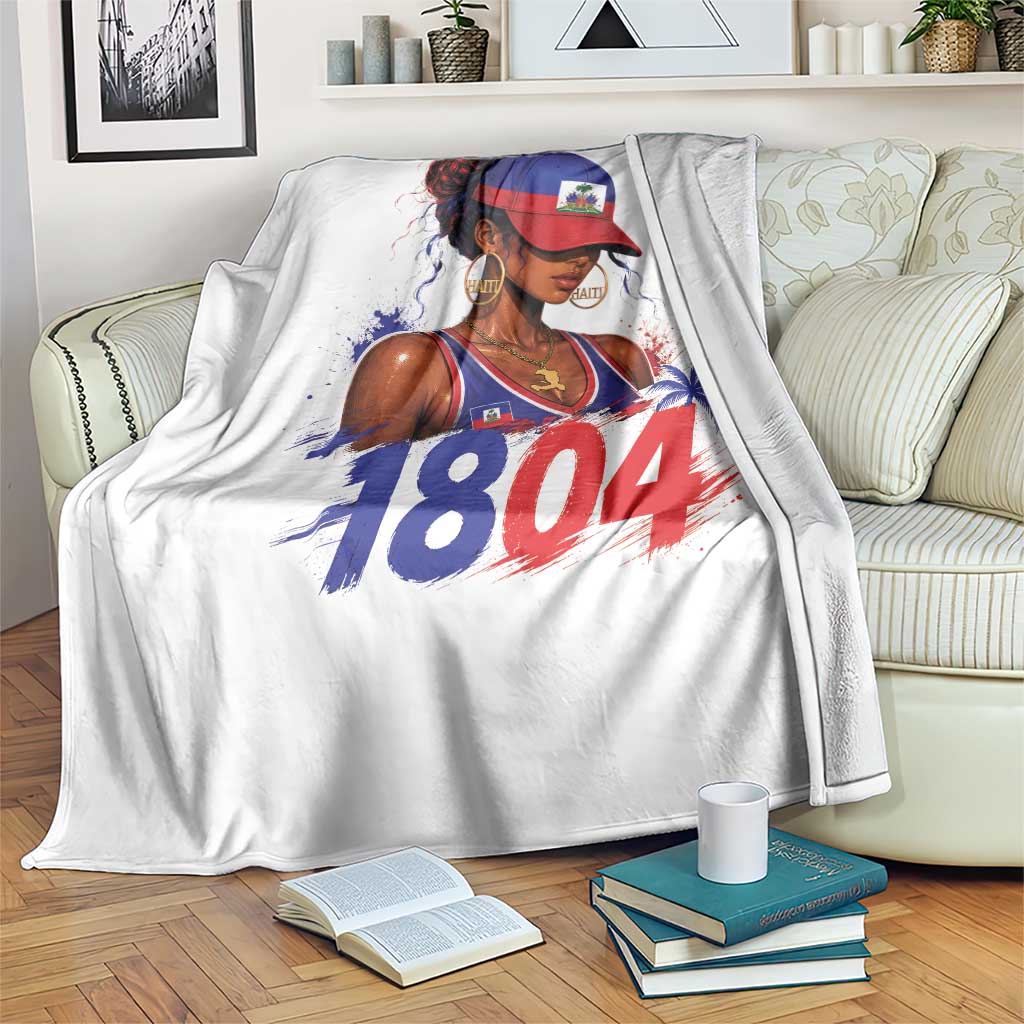 Haitian Revolution 1804 Throw Blanket Haiti Flag Independence Day Haitian Girl Graphic TS10 Print Your Wear
