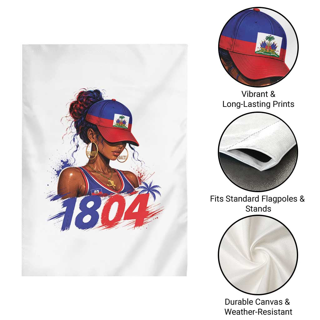 Haitian Revolution 1804 Garden Flag Haiti Flag Independence Day Haitian Girl Graphic TS10 Print Your Wear