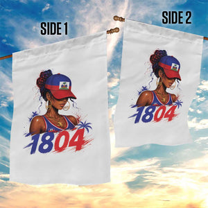 Haitian Revolution 1804 Garden Flag Haiti Flag Independence Day Haitian Girl Graphic TS10 Print Your Wear