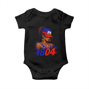 Haitian Revolution 1804 Baby Onesie Haiti Flag Independence Day Haitian Girl Graphic TS10 Black Print Your Wear