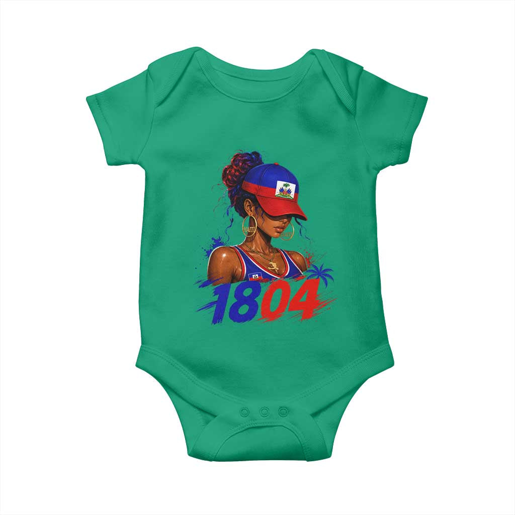 Haitian Revolution 1804 Baby Onesie Haiti Flag Independence Day Haitian Girl Graphic TS10 Irish Green Print Your Wear