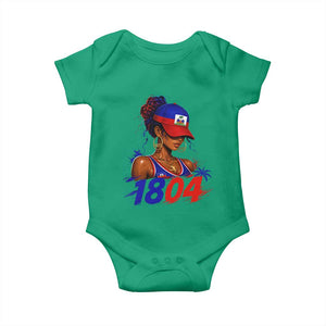 Haitian Revolution 1804 Baby Onesie Haiti Flag Independence Day Haitian Girl Graphic TS10 Irish Green Print Your Wear