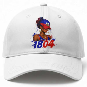 Haitian Revolution 1804 Baseball Cap Haiti Flag Independence Day Haitian Girl Graphic TS10 Print Your Wear