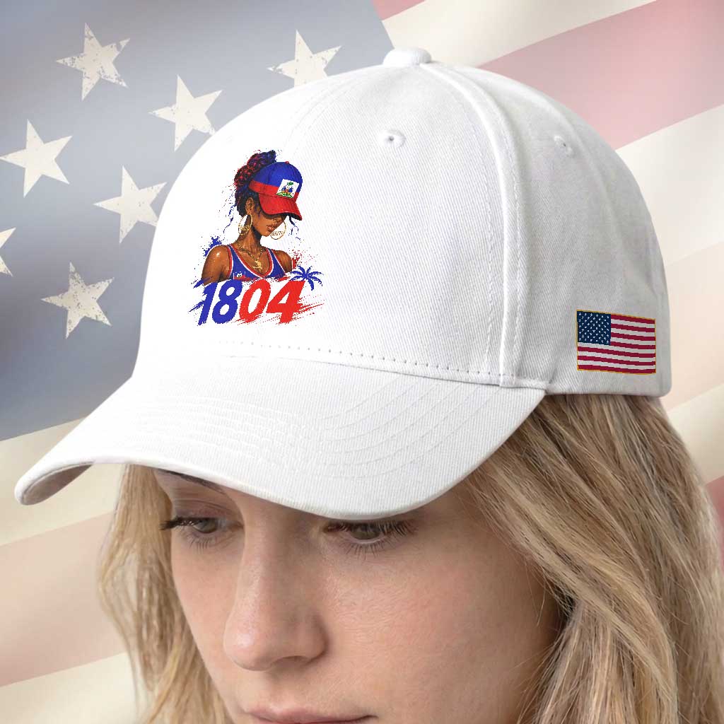 Haitian Revolution 1804 Baseball Cap Haiti Flag Independence Day Haitian Girl Graphic TS10 Print Your Wear