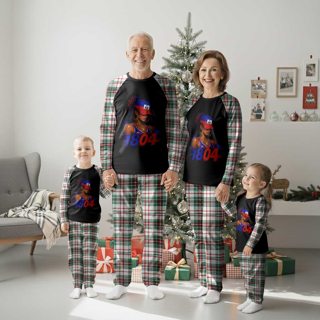 Haitian Revolution 1804 Plaid Pajama Set Haiti Flag Independence Day Haitian Girl Graphic TS10 Christmas Plaid Print Your Wear