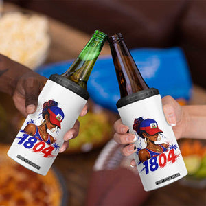 Haitian Revolution 1804 4 in 1 Can Cooler Tumbler Haiti Flag Independence Day Haitian Girl Graphic TS10 Print Your Wear
