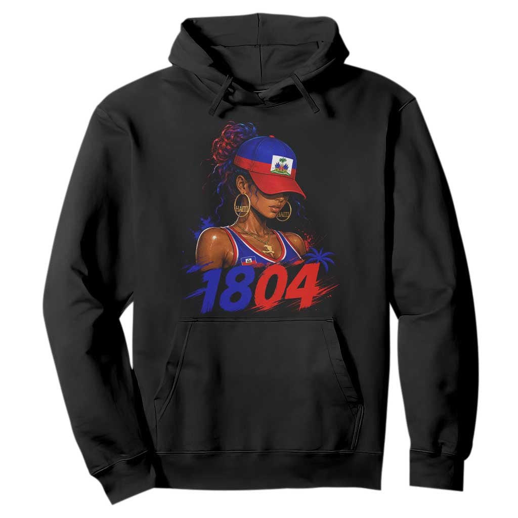 Haitian Revolution 1804 Hoodie Haiti Flag Independence Day Haitian Girl Graphic TS10 Black Print Your Wear