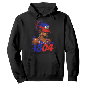 Haitian Revolution 1804 Hoodie Haiti Flag Independence Day Haitian Girl Graphic TS10 Black Print Your Wear